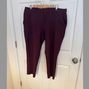 Universal Standard Burgundy Ponte Pants  - S (14/16)